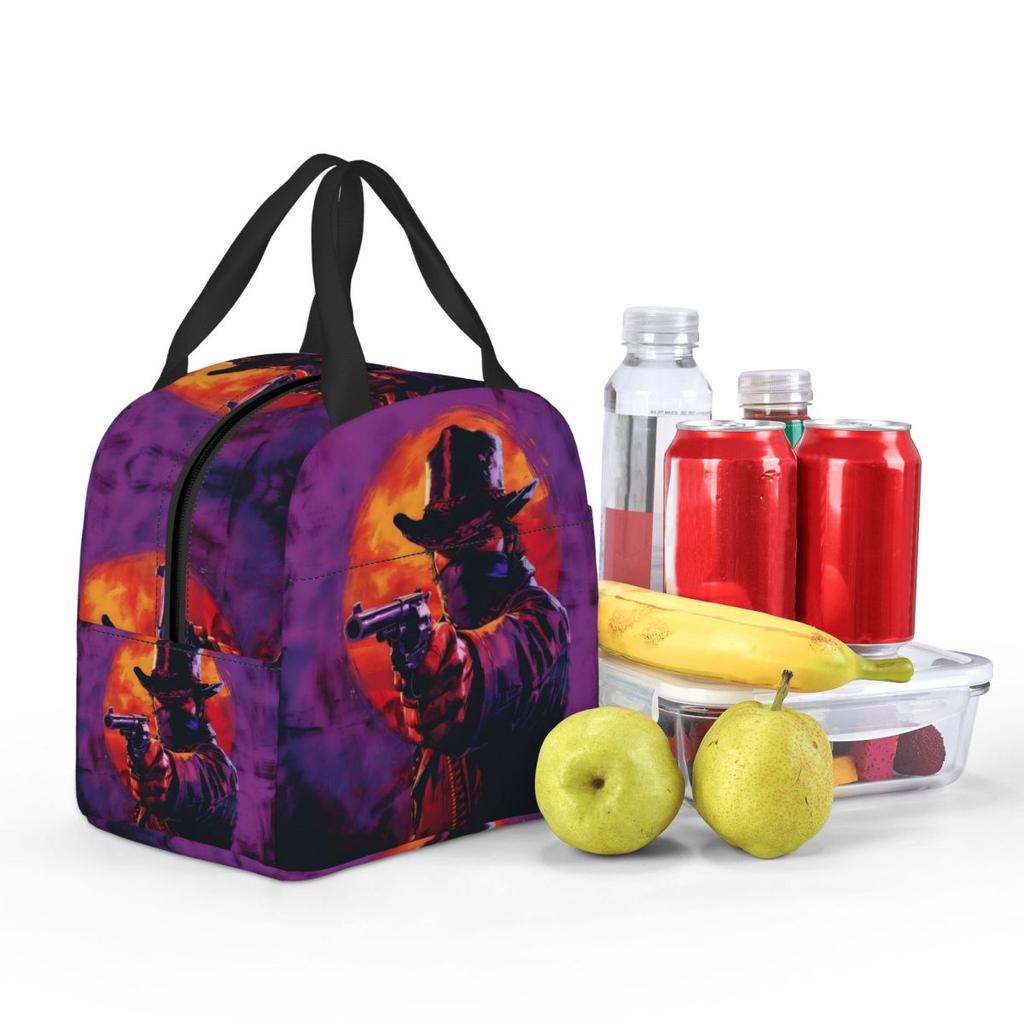 Arthur Morgan Thermisch isolierte Lunchtaschen für Reisen Tragbare Bento-Box-Kühlboxen Thermische Lunchboxen