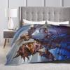 Overwatch Game Tracer Winston Blanket Warm Soft Plush Bedding Throws For Couch Chair Sofa Bed Flannel Bedspread Bed Cover