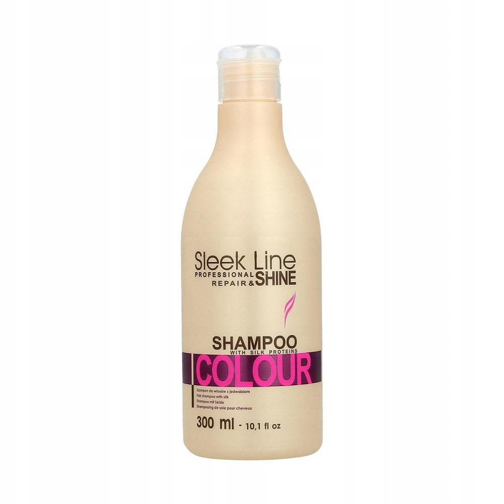 Stapiz Sleek Line Shampoo with Silk, Color, 300 Ml