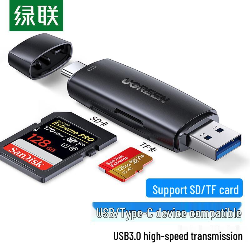 UGREEN USB-C & USB 3.0 SD/TF Memory Card Reader