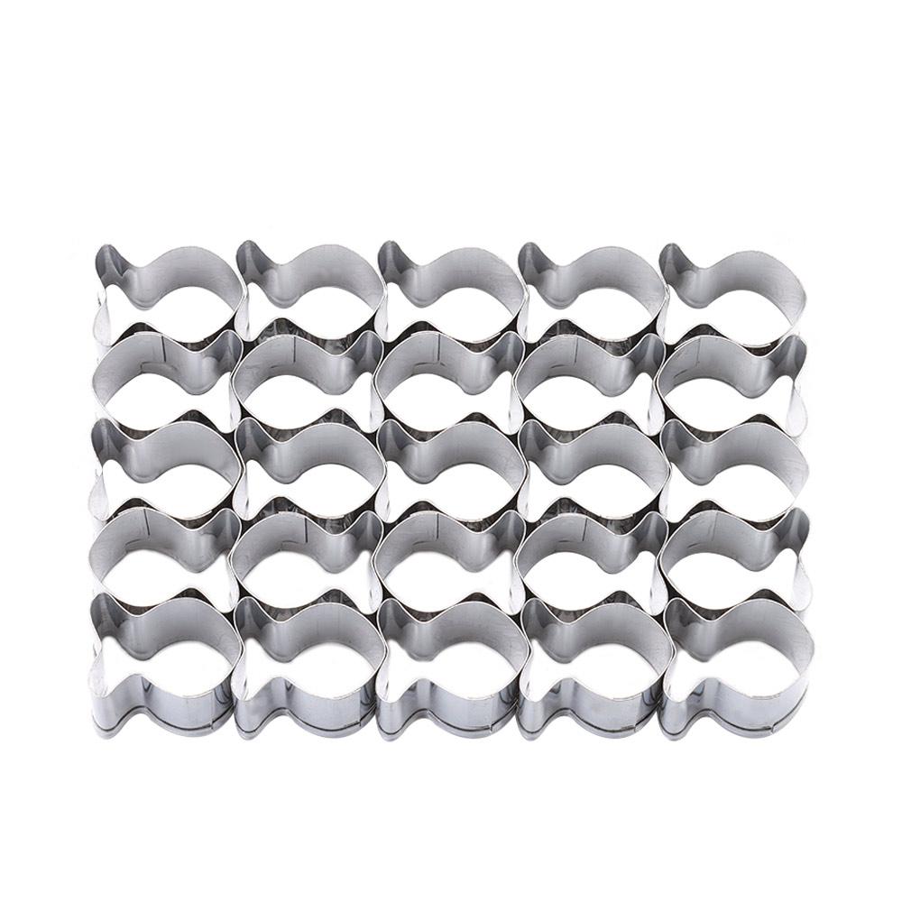 Stainless Steels 25 Cavity Fish Cookie Cutter Cookie Cutters Mould  For DIY Fish Shaped Foods