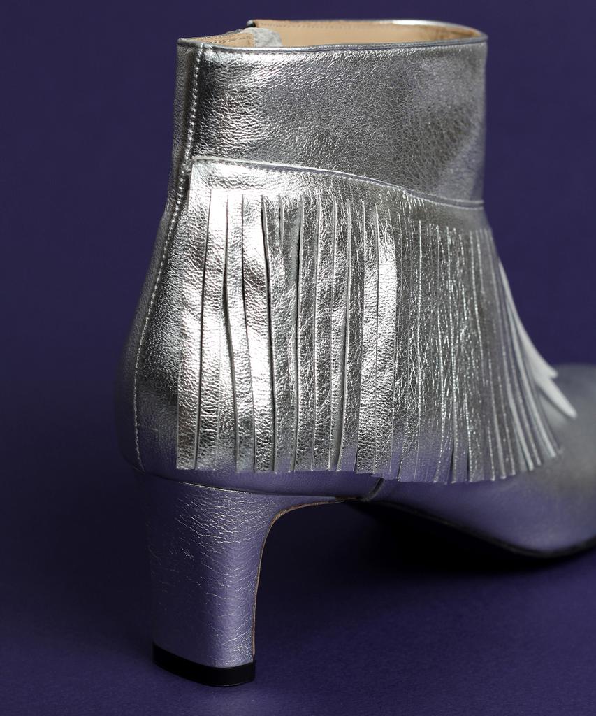 Pleiades Violetta Ankle Boots - Silver