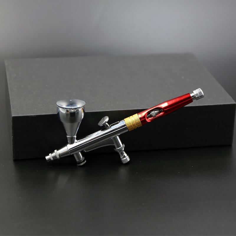 SJ-81 Airbrush: 0.3 Caliber, Replaceable Paint Cup, Adjustable Hand Feel & Double-Action Pressure