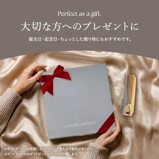 LOVECHROME K24GP Bangs Comb Gold Outings Beautiful Hair Brush Smooth