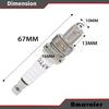 A7TC Spark Plug Fit for GY6 50 Cc 70cc 90 Cc 110cc 125 Cc 150cc ATVs Dirt Bikes Go Karts Scooters Quad 4 Wheeler Pit Bike Dune Buggy Sandrail Moped