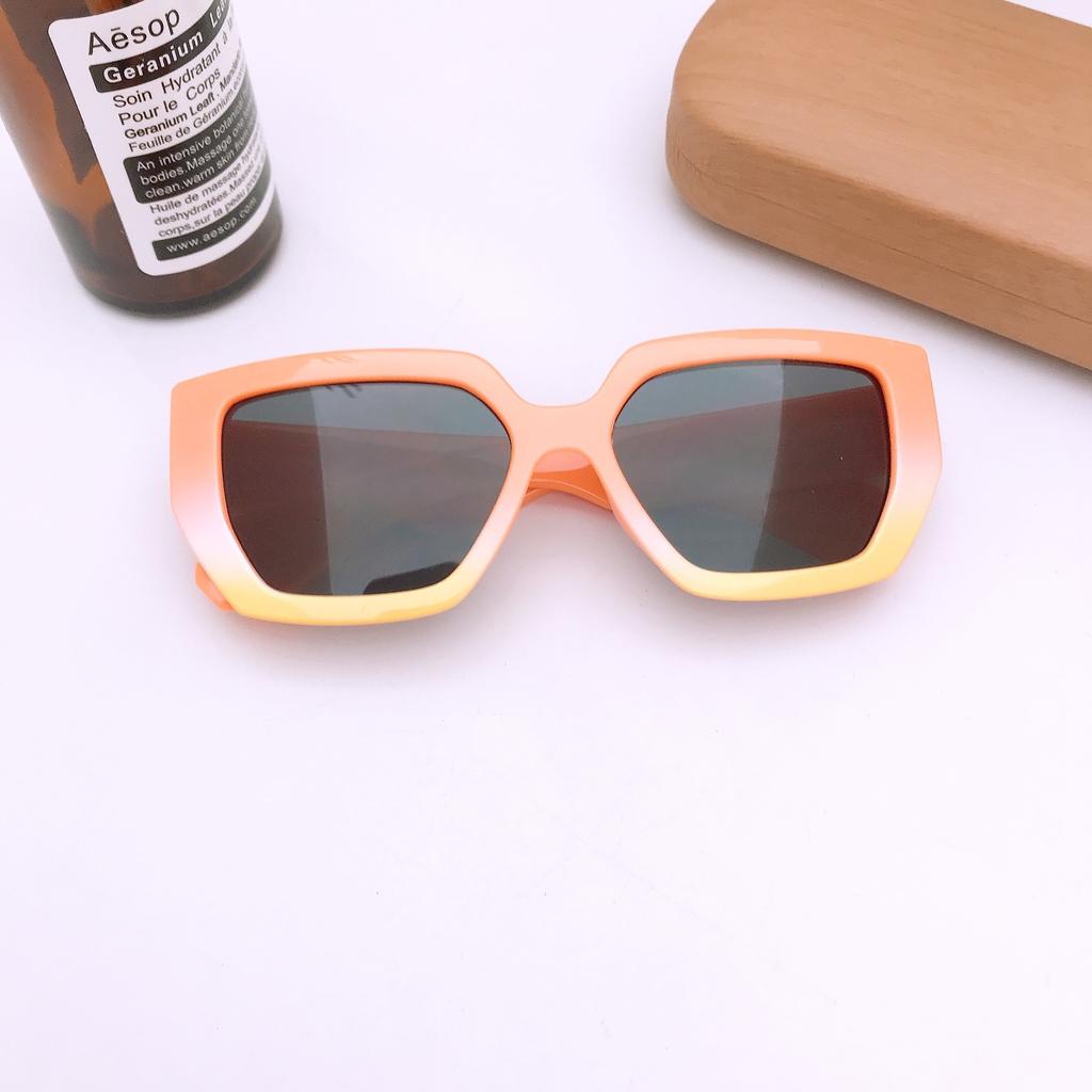 Wind Children'S Retro Box Super Cool Gradual Change Color Sunglasses Trendy Boys And Girls Street Sunshade Sunglasses