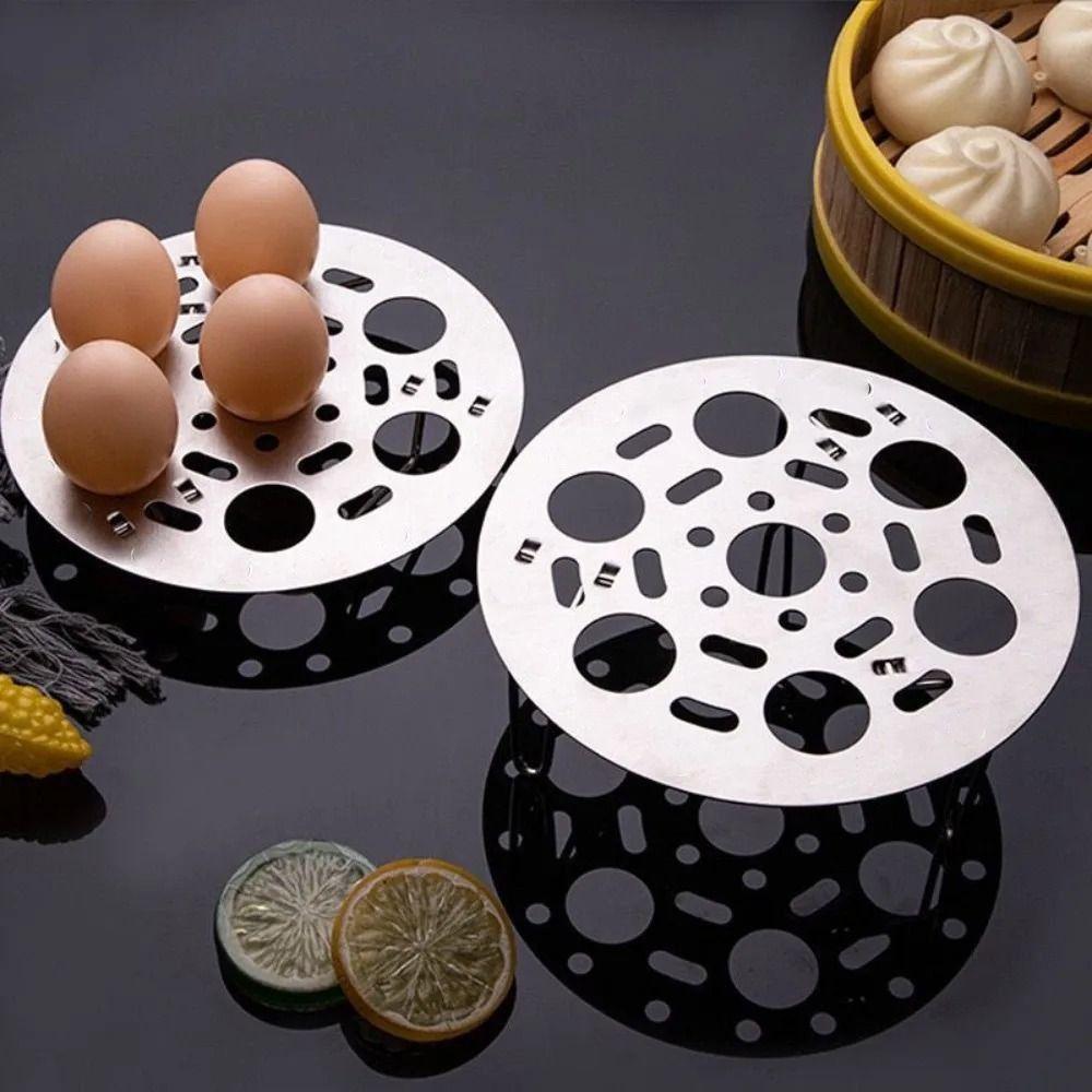 Stainless Steel Steamer Basket Folding Steam Grid Steamed Egg Rack  High Pressure Boiler