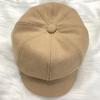Women All Match Solid Color Short Brim Beret for Autumn Winter Wear