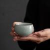 Su's Ceramics Ru Kiln Ice-Crack Glaze Zen Teacups (Set of 2)