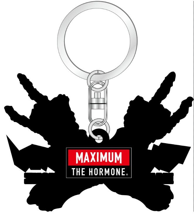 Maximum the Hormone Metal Pose Rubber Keychain "Remake Version