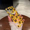 Beautiful Flower Sunflower Transparent Soft TPU Case For IPhone 17 16 15 14 13 12 11 Pro Max Plus Mini Protector