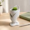 3D Printed Angel Wing Planter Pot, Mini Decorative Succulents Pot, Palm-Sized Desktop Flowerpot for Home Office Small Plants Pen Holder Gift
