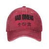 Men Women bad omens emblem tour 2026  Printed Hats Classic Distressed Denim  Baseball Cap Adjustable