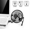 Mini Ventilateur USB de table PC Silencieux Refroidissement Pivotante 360° Noir