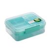 Portable Double Layer Bento Box With Dividers For Office Lunches And Picnics