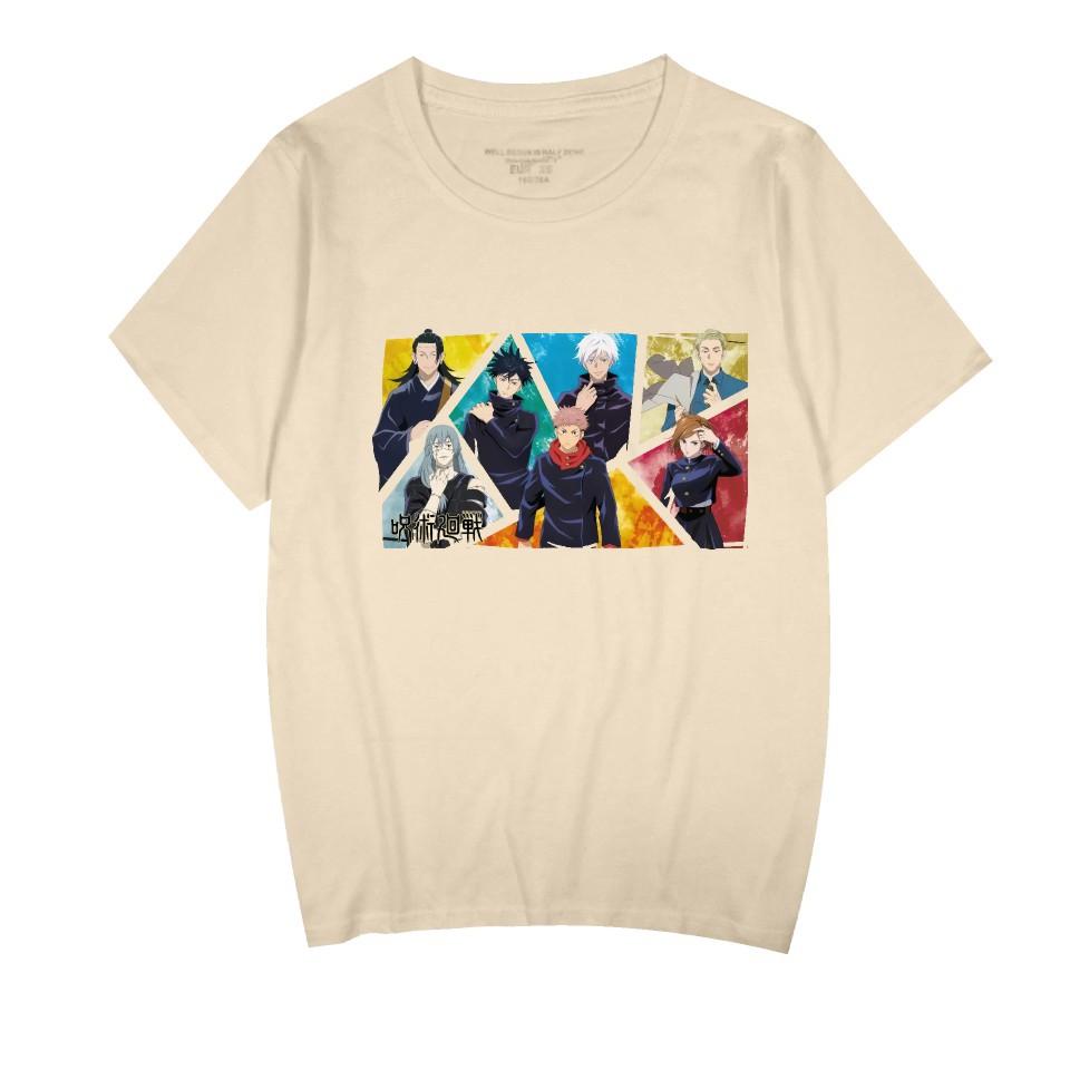 Jujutsu Kaisen Anime Women Men's T-shirts Graphic Shirt Cartoon Printed O-Neck Short Sleeves Fashion Streetwear