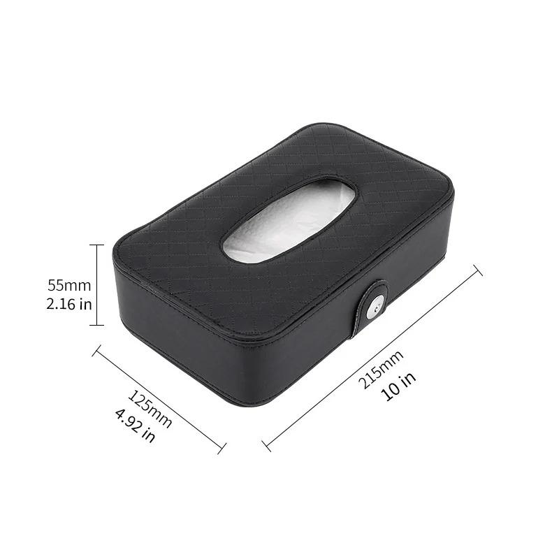 Creative Leather Car Napkin Holder Box Hanging Chair Back Tissue Box for Vehicle Interior Decor