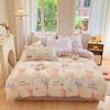 LISM Fresh Floral Bunny Girl 4-Piece Bedding Set