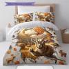 goat Pattern Bedding Quilt Set Quilt Cover Pillowcase Home Decoration Birthday Gift (1 * duvet cover + 2 * pillowcase, without core)