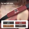 Car Seat Belt Cover Shoulder Protective Pad Accessories For MINI Cooper R56 F56 R50 JCW Cabrio Aceman Countryman Clubman WORKS