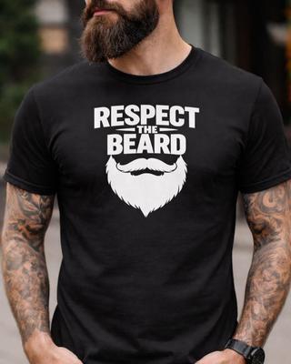 Respect The Beard Shirt, Funny Beard Shirt, Beard Lover Gift, Mens Graphic Tee, Gift for Him, Beard Gift Idea, Hipster Beard Shirt