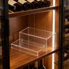 2 Tiers Wine Rack Craft Of Sturdy Acrylic Materials For Kitchen Or Offices Use