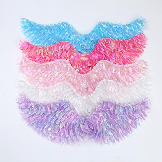 Kids Angel Wings Costume Prop Lighting Up Feather Wings Lightweight Fairy Wings for Cosplay Christmas Pageant And Stage Performance