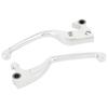 Kijima Slim Aluminum Levers with Needle Bearings for XL Sportster Chrome Die-Cast ('04-'12), Plated, HD-04355