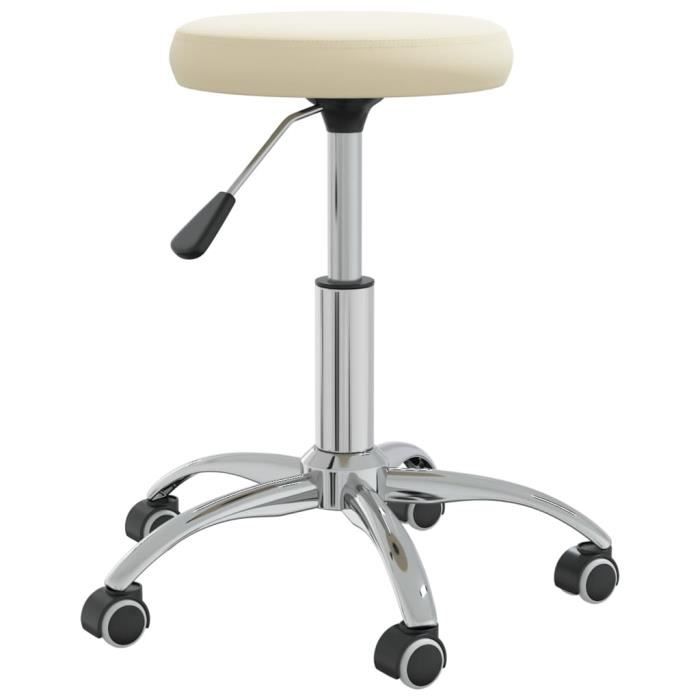 VidaXL Chaise de salle à manger Crème Velours