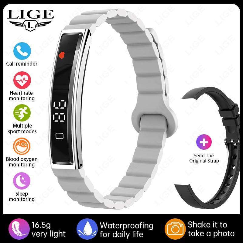 LIGE Nuovo Braccialetto Intelligente Sport, Fitness e Rilevamento Salute Impermeabile Bluetooth Smart Bracelet