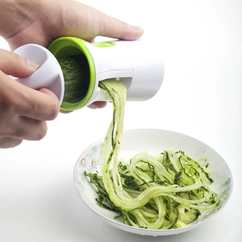 LMETJMA Kraftig Spiralizer Grønnsakskutter Grønnsaksspiralizer Kutter Zucchini Pasta Nudler Spaghetti Maker KC0335