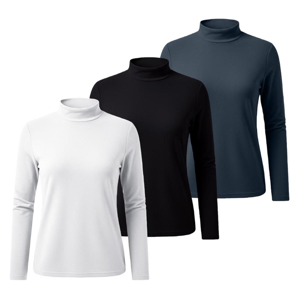 Women's Winter German Velvet Long Sleeve T-shirt Warm Bottom  Top