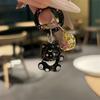 Keychain Pendant Three-dimensional Cat Bell Sound Keyring Keys Bags Phone Lanyard Versatile Hanging Ornament