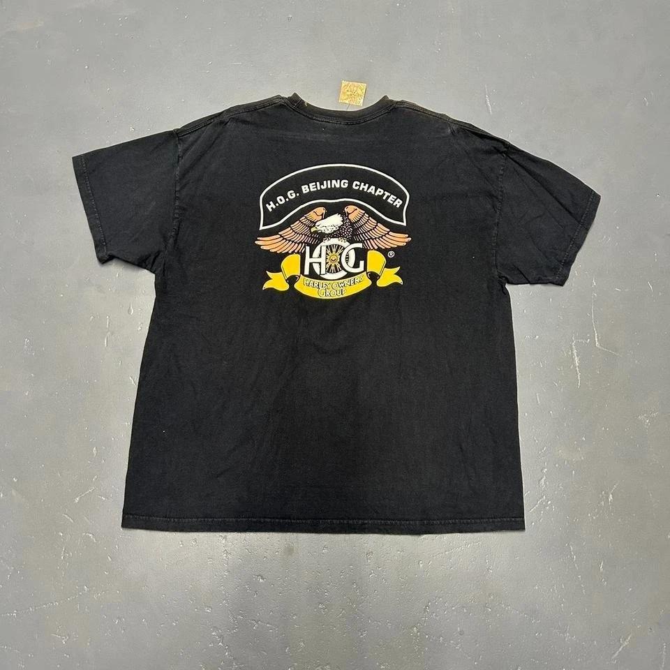 

Vintage y2k Harley Davison of Beijing china biker tshirt 2XL
