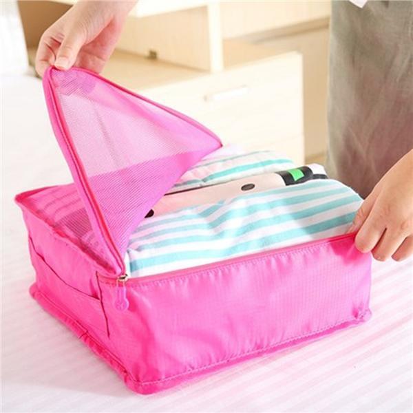 Buy 6pcs Travel Packing Bag Space Saver Bags Cubes System Travel