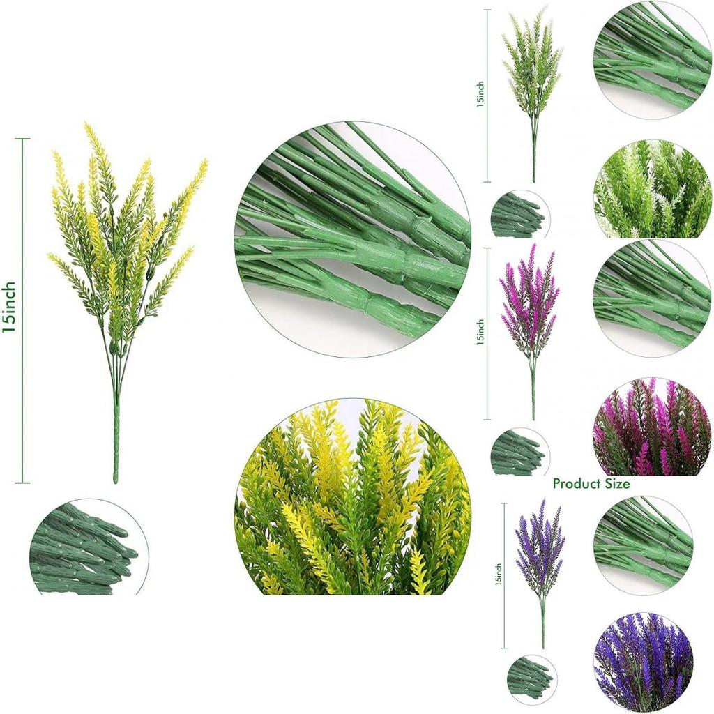 Lavender Artificial Flower Plant With Plastic Stems For Home Decor And Wedding Events