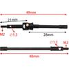 MEUS Racing Universal Joint Drive Shaft Cross Knot CVD Drive Kit for SCX24 Stock Axles C10 Jeep Upgrades Parts
