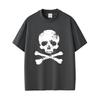 Vintage Beauty Hip Hop Pirate Skeleton and Cross Graphic Tshirt Unisex Women Retro Gothic Rock T Shirt Unisexs Oversized Streetwear