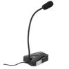 Computer Microphone USB RGB Light Adjustable Gooseneck Noise Reduction 360 Degrees USB Microphone for Gaming Meeting Leo