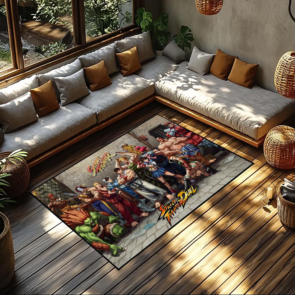 Spiel S-Street Fighter kleiner Teppich Nachttisch Küche Bad Wohnen Haus Schlafzimmer Bodenmatte Fußmatte Großer Teppich Teppich Dekoration