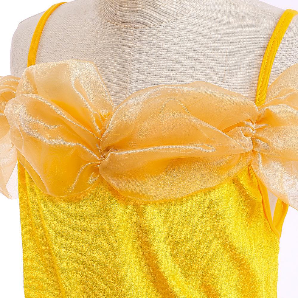 Girls' Belle Princess Cosplay Dress - Formal Halloween & Christmas Outfit