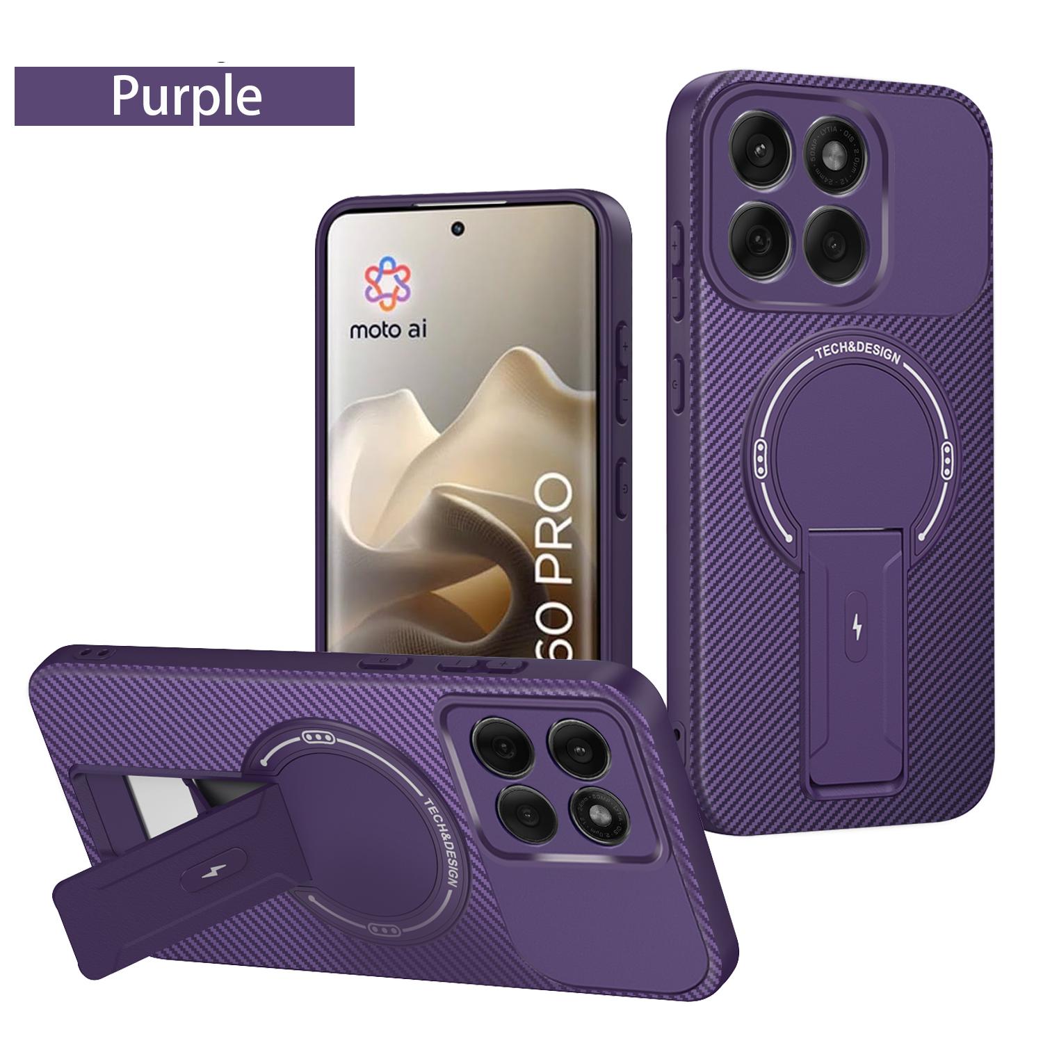 

For Motorola Edge 60 Pro Case Moto Edge 60 Pro Phone Case Moto Edge 60 Pro Cover Magnetic Mounting Bracket Protect Back Cover Motorola Edge 60 Pro