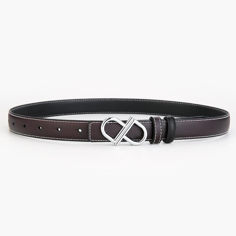 Leather Womens Waist Belt With Alloy Buckle For Office Wear And Daily Fashion