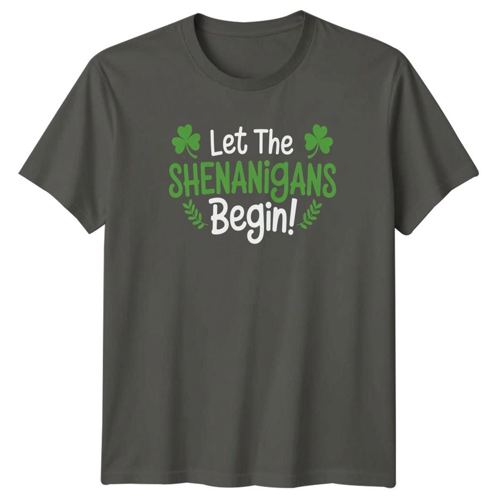 Let The Shenanigans Begin TShirt St Patricks Day Holiday Gift For Him And Her S