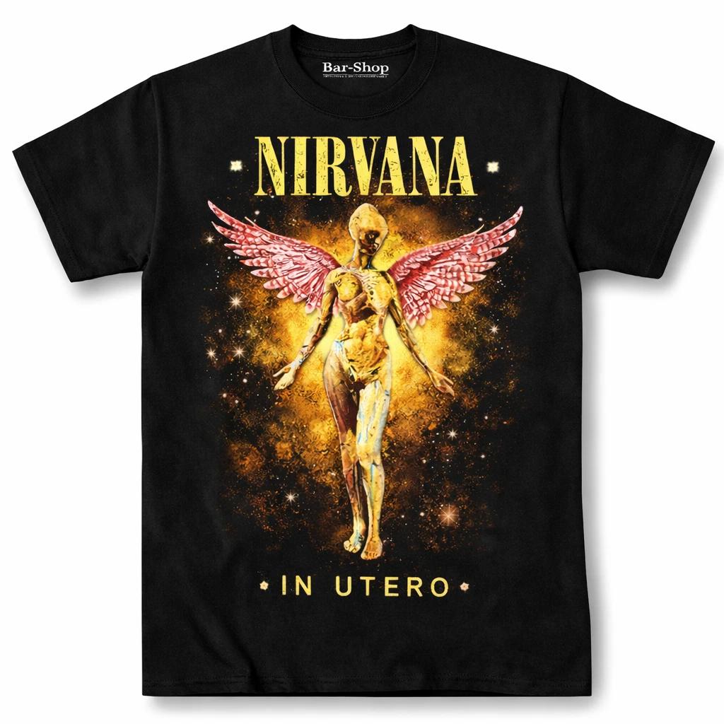 Classic 90s Grunge Rock T-Shirt Black Vintage Band Style Unisex Graphic Tee S