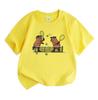 Kids Boys Girls 100% Cotton Crew Neck Short Sleeve T-Shirt,