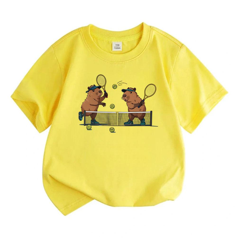 Kids Boys Girls 100% Cotton Crew Neck Short Sleeve T-Shirt,