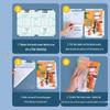 Transparent Frosted Self-Adhesive Book Cover Paper for 1st & 2nd Grade Textbooks, First Semester, 16k Size
