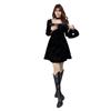 2025 Spring Korean Trend Square Neck Slimming Casual Plus Size Dress for Women