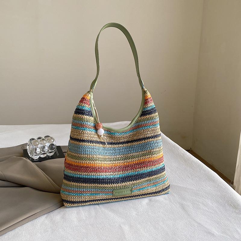 Bunte geräumige modische Tragetasche für Damen, ideal für Strandurlaube